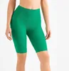 Lu-113 Yoga Capris Show Thin High midja Hip Lifting Peach Pants Running Fitness Shorts Women Gym Leggings