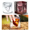 1 st Skalle Head Shot Glass Fun Creative Designer Crystal Party Vin Cup 25ml Transparent öl Steins Halloween Present
