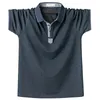 Summer Men Polo Shirt S Classic Solid S Cotton 6XL حجم كبير في أزياء الملابس الخارجية قمم TEES 220606