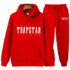 新しいメンズトラックスーツ TRAPSTAR ファッションパーカースポーツウェア男性服ジョギングカジュアルメンズランニングスポーツスーツデザイナーパンツ 2 個セットプラスサイズの女性服