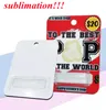 Sublimation MDF Cash Card avec porte-monnaie en plastique festif blanc transfert de chaleur Blind Box Cards Matériel en bois cadeau de sublimation en gros