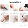 Tamax 1pc clip on nails clamps for Quick Building Poly UV nail forms Assistant Tool DIY Plastic Finger Extension Clips
