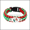 Mexico vlag Paracord overleving Outdoor Cam armbanden voor vrouwen mannen meisjes vriendschap touw 550 7 armband sieraden drop levering 2021