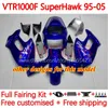 КОМПЛЕКТ БОЛЬШОЙ КОМПЛЕКТ ДЛЯ HONDA VTR1000F SuperHawk VTR1000 111NO.8 VTR 1000 F 1000F 97 98 99 00 01 02 03 04 05 VTR-1000F 1997 1998 1999 2000 2001 2002 2003 2004 2005 Fairing Red Flames