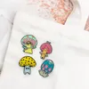 Aangepaste broche paddestoel aangepaste glazuur PIN schattige badge jongen meisjes kleding sieraden gitaar dans bulk charmes harde glazuur broches 1102 D3