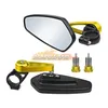 On Sale 7/8" 22mm 2022 New Motorcycle Rearview Mirrors Universial Moto Bike Aluminum Bar End Mirror Scooter Motocross Motorbike Handlebar Back Side Rearview Mirrors