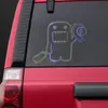 2 ADET jdm Araba Sticker Domo Kun Komik Çıkartmalar ve Çıkartmalar Araba Styling Dekorasyon Vinil pencere çıkartmaları Oto Aksesuarları