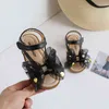 Kinderen Bling Sandalen Nieuwe Mode Zomer Meisjes Kinderen PU Vlinder Comfortabel Rubber Beach Princess Sandal Peuter Babyschoenen G220418