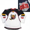 SJ98 BARRIE COLTS 18 RICK HWODEKY 5 CATION 24 FAB RICCI 32 SMITH 44 CROMBEEN MENS WOMENS OUTE CUSOTM ANY NAME NUMBER HOCKEYジャージ