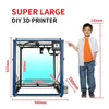 Printers Tronxy X5SA 500 PRO 3D Printer 600mm With Guide Rail Titan Extruder Flexible Print Mute Silent Mainboard Auto LevelPrinters