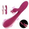 Soft Deep Penetration Rabbit Vibrator for G Spot & A-spot Stimulation 10 Modes Vibrating Dildo sexy Toy Women Vaginal Orgasm