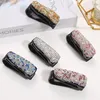 Diamond Auto Sun Visor Glasses Glassses Sun Clipes Bill Bill Card Titular Bling Rhinestone Car Glasses Clip