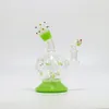 New pot round belly belt cartoon hookah 6.5-inch cute lady glass bong smoking Bubble design cake shape