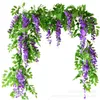 180 cm edera finta glicine fiori pianta artificiale ghirlanda di vite per camera decorazioni da giardino arco nuziale baby shower decorazione floreale7024926