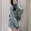 Autumn and winter new women's Pullover lazy loose round neck long sleeve animal jacquard sweater