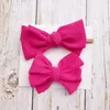 Baby Girls Bow Designer Headband Barrettes 2st Set Barn Nylon Hårband Barn Huvudbyxa Boutique Nyfödd Tillbehör Hårklipp