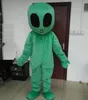 direct sale green UFO aliens mascot costume for adults E.T. alien mascot suitHalloween high quality