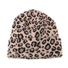 BeanieSkull casquettes automne hiver femmes 039s léopard extérieur chaud tricoté chapeaux cadeaux d'anniversaire BeanieSkullBeanieSkull6119629