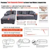 Fodere per sedie Divano elastico per soggiorno Divano geometrico Animali ad angolo Fodera per chaise longue a forma di L 1PC 220922