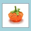 New Arrival Baby Pumpkin Hats Crochet Knitted Kids Po Props Infant Costume Winter Halloween Gift Drop Delivery 2021 Caps Accessories Baby