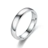 Bague géométrique ronde minimaliste couleur or Rose pour femmes et hommes, anneaux circulaires classiques de 4MM, bijoux de Couple, 2022