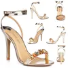 Stiletto Sandals High Sexy Heel Women Bridals Wedding Heeled Open Toe Crystal Ankle Strap Party Dress Lady Shoe sandals ed