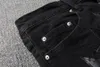 Jeans da uomo per ragazzi Pantaloni skinny strappati slim fit Toppe con stelle Indossano biker Denim stretch Cult Nero stretch Moto Uomo Trendy Cerniera lunga dritta con foro Azzurro