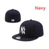 2022 Popular Hip Hop Men039s Sport Team Fitted Caps On Field Full Closed Design Solid Color Letter Green Yellow Color B A Size 8890955