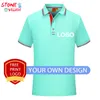 Polos de algodón bordado de alta calidad para hombre, moda informal, manga corta, solapa, ropa estampada para hombre, Top holgado de verano 220722