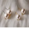 100% 925 Sterling Silver Stud Earring For Women 12MM Natural Freshwater Pearl Studs Earrings Wedding Party Gifts