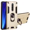 Anti-shock Armor Cases for Xiaomi mi 9T Redmi K20 Pro with Magnetic Ring Holder, Hard TPU Frame, Back Protective Case