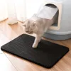 30cm X 30cm Cat litter box mat double layer waterproof filters pad bottom non-slip pet bed house keep clean trapping kitten sandbox foldable