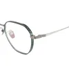 Модные солнцезащитные очки рамы чистые титановые ультра -светлые оптические очки Рамки женщины Полигональные художественные очки миопии мужчины