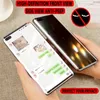 Integritetsskydd Magnetiska metallfodral för iPhone 11 12 13 14 Pro Max Mini XS XR X SE2 8 7 6S 6 Plus 360 Dubbelsidigt härdat glas Anti-peeping telefonfodral