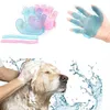 Dog Grooming Pet Dog Cat Bath Glove Brush Comb Plastic Hair Fur Cats Removing Hair Form Domestic Animals