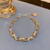 Braccialetti con ciondoli Europa e America Squisito semplice braccialetto a catena con zirconi Temperamento Moda ragazza Accessori per gioielli da donnaFascino