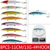 Jerkbait Minnow Hard Baits Fake Crankbait Fishing Lure Set of Wobblers for Pike Trolling Tackle Artificial Bait Kit Swimbait Sea 220624