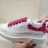 Sapatos casuais pai sneaker paris moda mulheres sapato plataforma esportes treinadores morango mouse onda boca tigre web impressão vestidos tamanho35-45