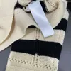 herfst leer v-neck eenvoudige pullover rapel gestreepte trui dames losse buitenkleding luie wol