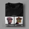 Men's t -shirt Muziekband Gorillaz Demon Days -Shirts Men Crazy Pure Cotton Ees Round Collar Shirts Nieuw aankomst Kleding