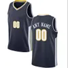 Denver stampato Denver Design fai -da -te Basketball Maglie da basket Team Team Uniforms Stampa personalizzato qualsiasi nome Nome Mens Domande per bambini Gioventù Jersey