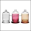 Candles Home Decor Garden 1Pc Empty Glass Candle Jar Dome Cloche Bell For Scented Making Kit Who Luxury Container 190Ml220Ml 3145062
