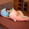 6075100cm美しいユニコーンクジラのぬいぐるみクッションカワイイオーシャンアニマルクジラクッション塗りつぶし柔らかいおもちゃ