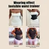 Unsichtbarer Wrap-Taillentrainer für Damen, der Bauchgürtel, Korsett-Trimmer und Body Shaper für Übergrößen abnimmt