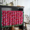 Window curtain hollowed out lace half curtain door curtaines coffee kitchen wash table cabinet dust curtains