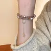 Charm armband rosa lila simulerade opal kristall naturliga sötvatten pärlor runda tofs pärlast kvinnor mode smycken ybr711charm inte22