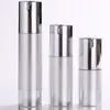 15ml 30ml 50ml Gold/silver Empty Cosmetic Airless Bottle Portable Refillable Pump Dispenser Bottles For Travel Lotion GCB14904