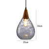 Pendellampor moderna glasbelysning vatten dropp lampskärmslampa led hängande kök loft dekor bar matsal ljus fixturespendant