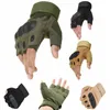 Boxing and Sanda men's Half Finger Gloves outdoor wear-resistant fitness riding training exposed finger sports protector