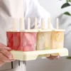 9 cellules moule à crème glacée moule réutilisable plateau à chocolat bricolage dessert s avec bâton de popsicle 220531